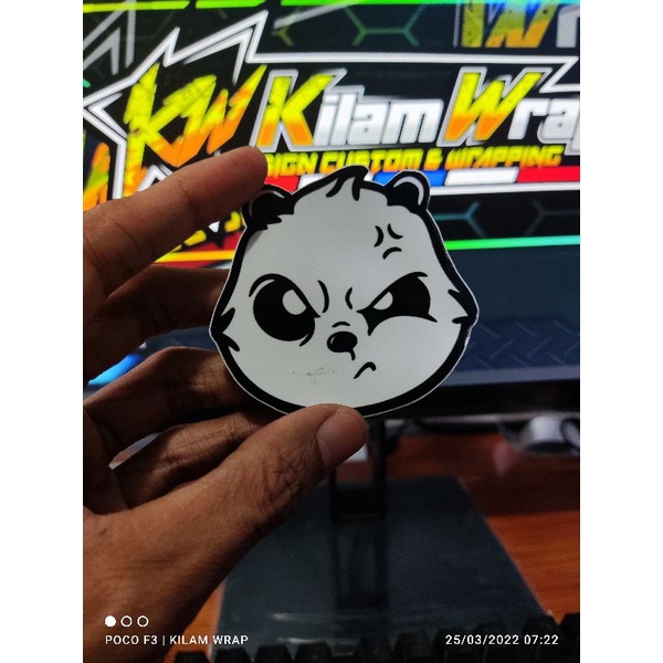 

stiker panda print cutt
