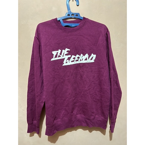 CREWNECK H&M PURPLE THE WEEKND