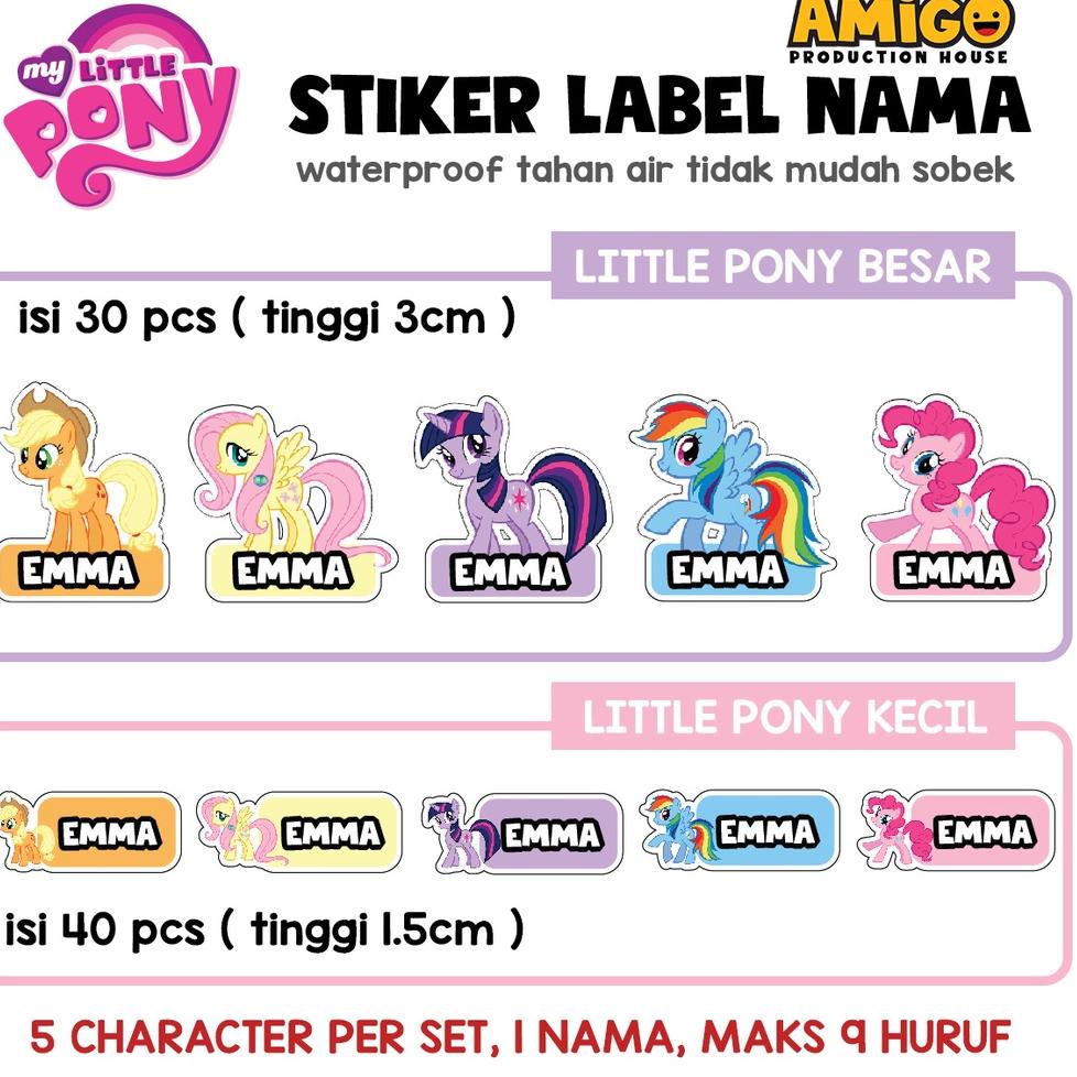 

(M-OVT ♫♪) label nama anak Stiker gambar bt21 avengers princess minion my little pony princess harry potter kakao friend custom||proses cepat