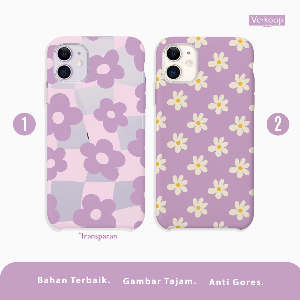 Premium case iphone, oppo, samsung, xiaomi, lenovo, asus - Lilac Purple Verkoop case
