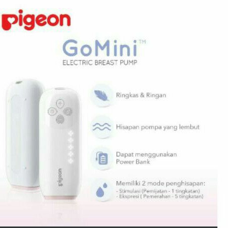 PIGEON BREASTPUM GO MINI SINGLE ELECTRIC