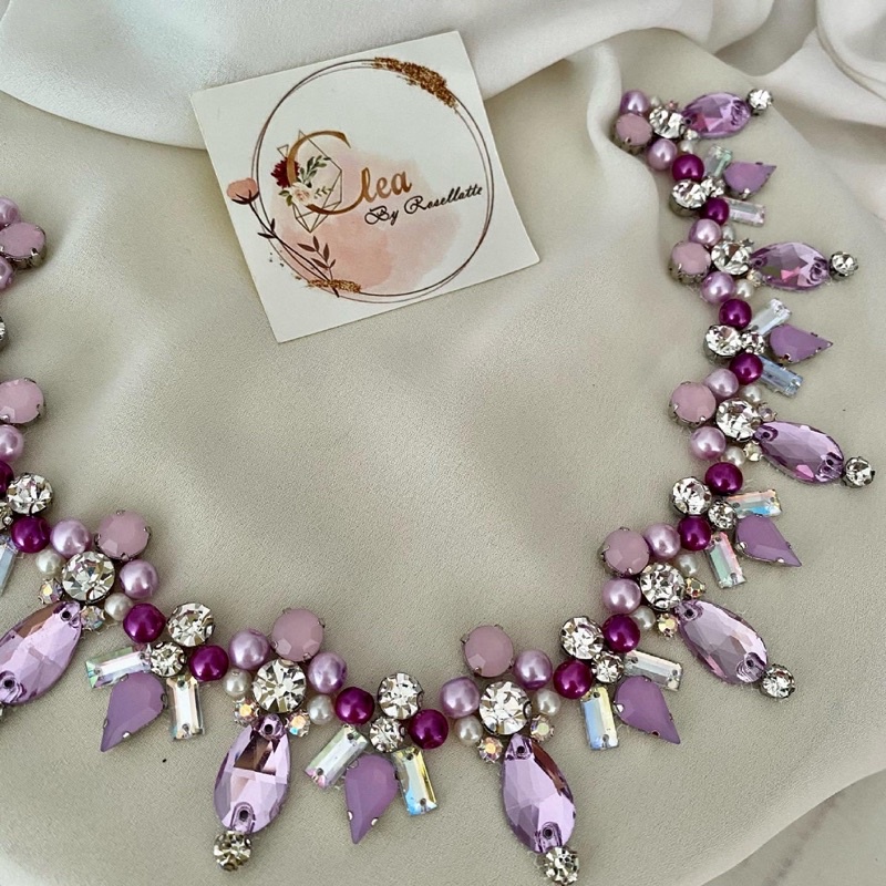 Payet rangkai / payet kebaya “Pixie” N86 in shades of lilac