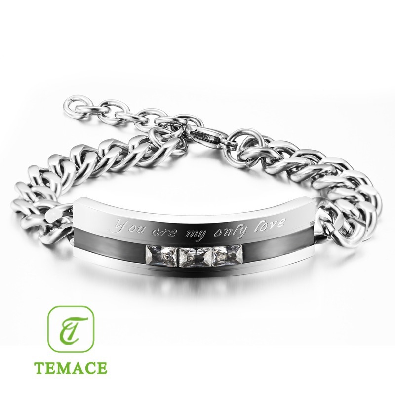 GELANG PRIA TITANIUM MODEL RANTAI SIMPEL KEREN