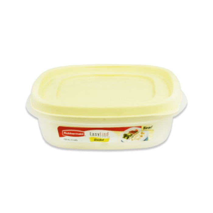 RUBBERMAID TEMPAT MAKAN 3 SEKAT   KUNING