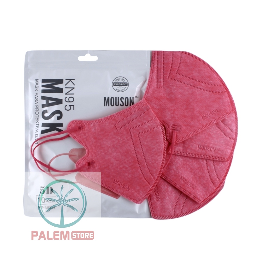 MOUSON MASKER KN95 5D MOUSON 5PLY / MASKER MOUSON PRO ( ASLI )ISI 10PCS HIGH QUALITY