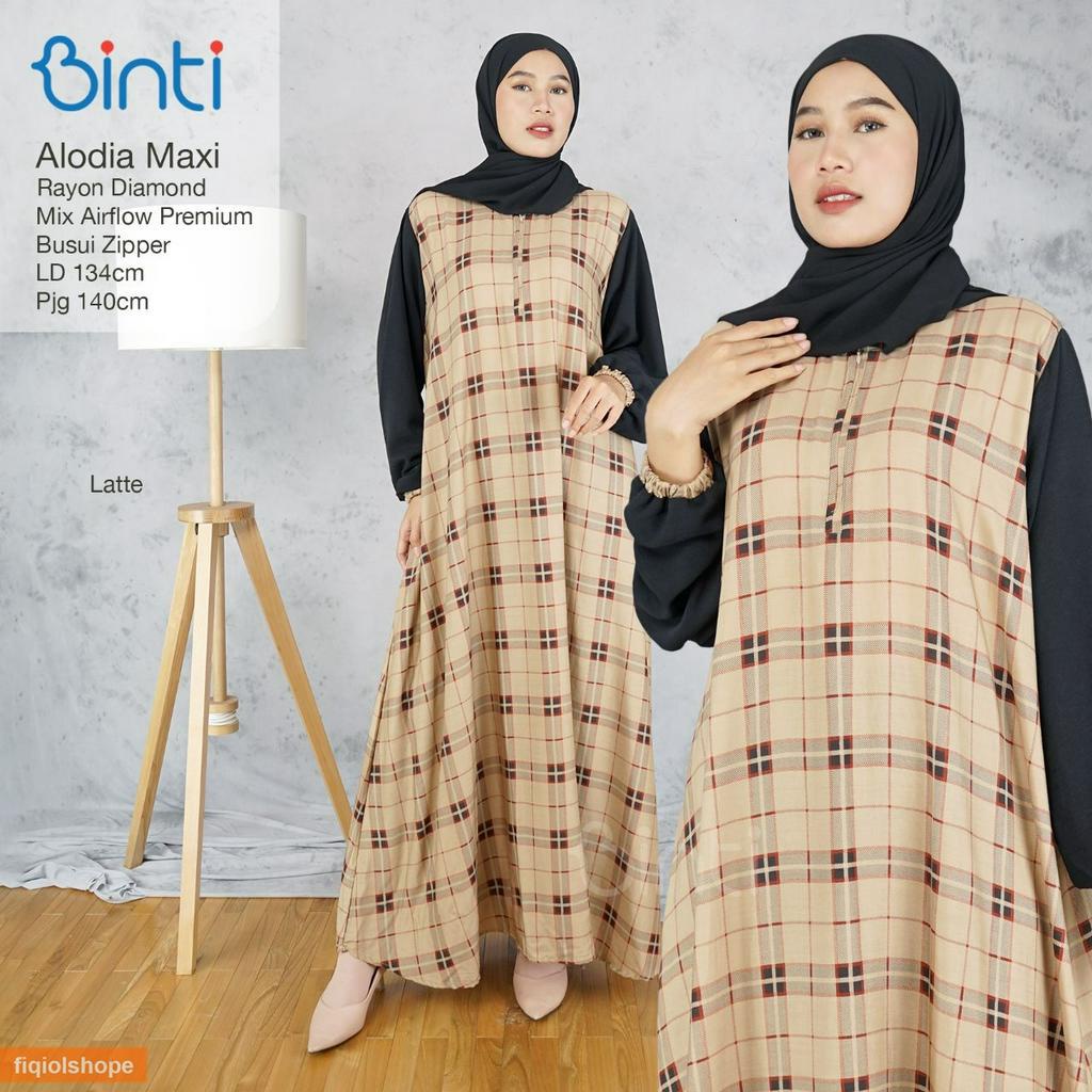 Baju Gamis Wanita Alodia Maxy LD 134 | Binti