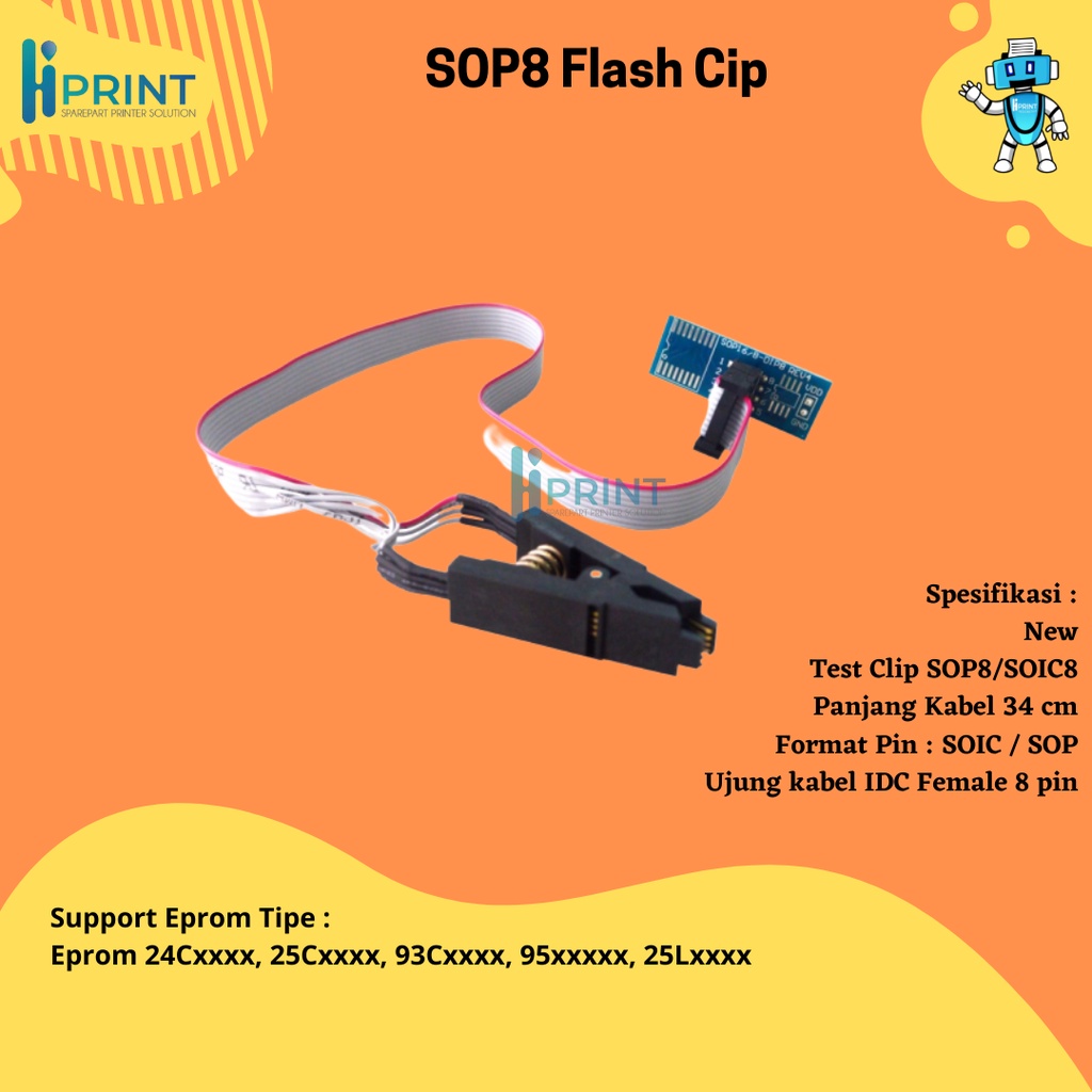 Jual SOP8 Flash Chip, IC Test Clip IC Eprom Eeprom BIOS ROM, Socket