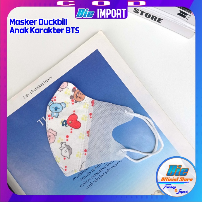 Masker Anak BTS Model Duckbill 3 Ply Impor Best Seller