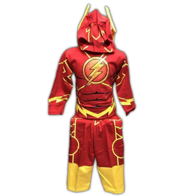 baju kostum flash superhero anak-anak