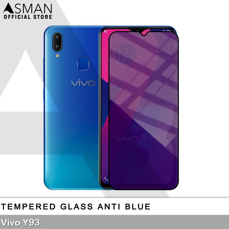 Tempered Glass Blue Light Full Lem VIVO Y93 Anti Radiasi Screen Protector