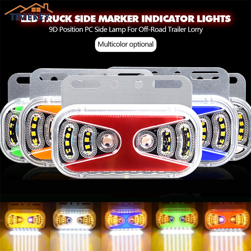 Tk Lampu Indikator Samping 23-led 24v 9d Anti Air Untuk Truk Off Road Trailer Lorry