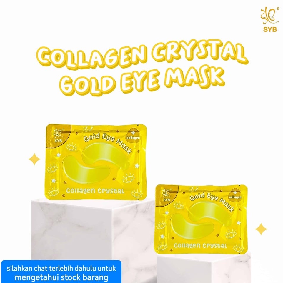 SYB EYE MASK 6GR CRYSTAL COLLAGEN GOLD MASKER MATA KECANTIKAN