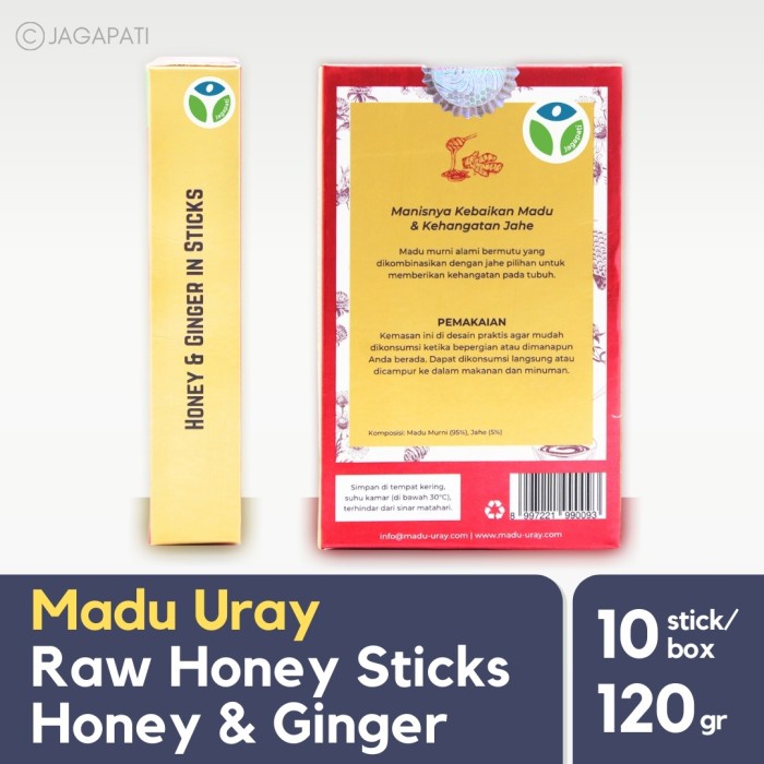 

madu- madu uray honey stick sachet - ginger - madu murni - madu hutan -madu.