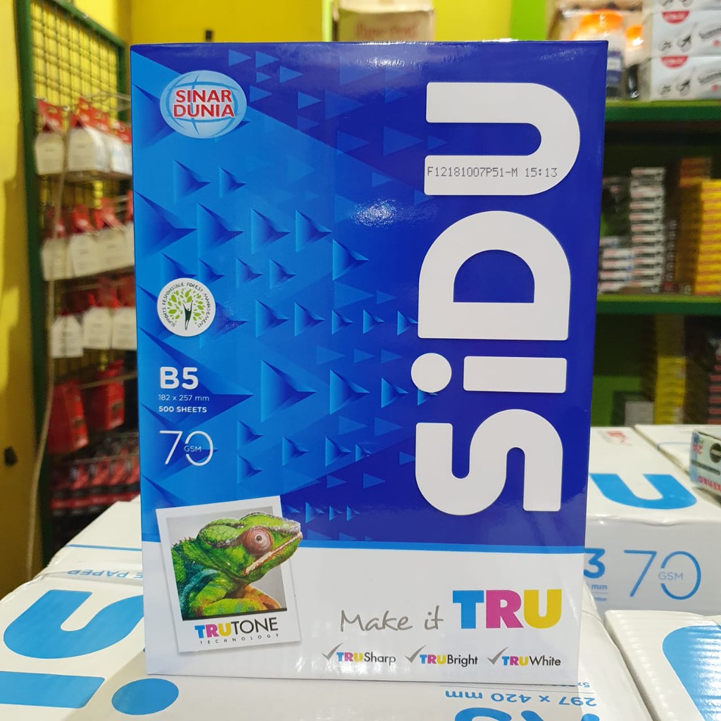 

KERTAS HVS B5 70 GRAM SIDU HVS B5 70 PAPERONE