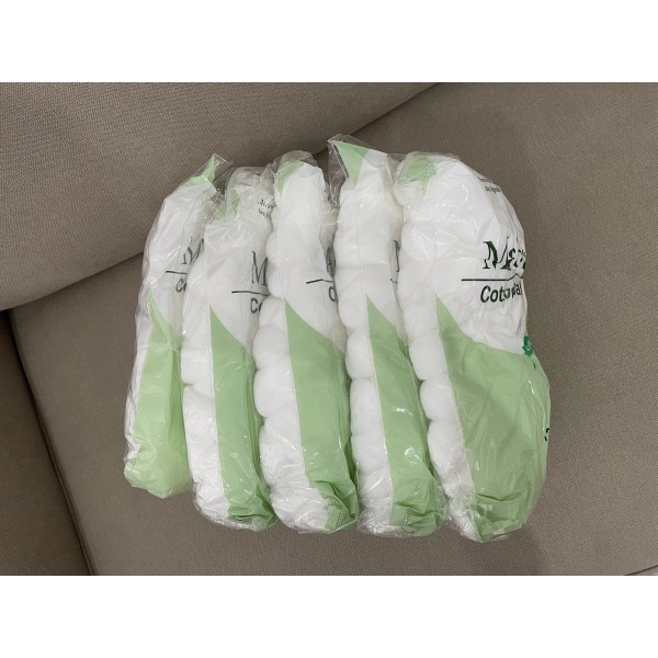 Medisoft Cotton Ball Kapas Bulat 120gr Hijau Ukuran Besar isi 120pcs