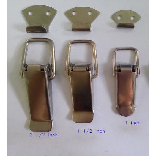 Kunci Pengait Peti Koper / Hardcase / Gembok 1 1/2" Stainless (No 3)