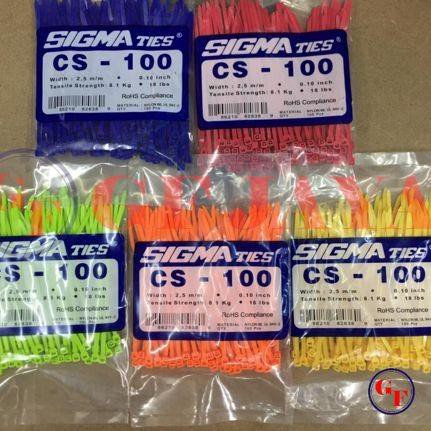 

✤ Kabel Ties / Cable Tie Sigma CS100 Warna Biru Pink Hijau Orange Kuning - Biru ♠