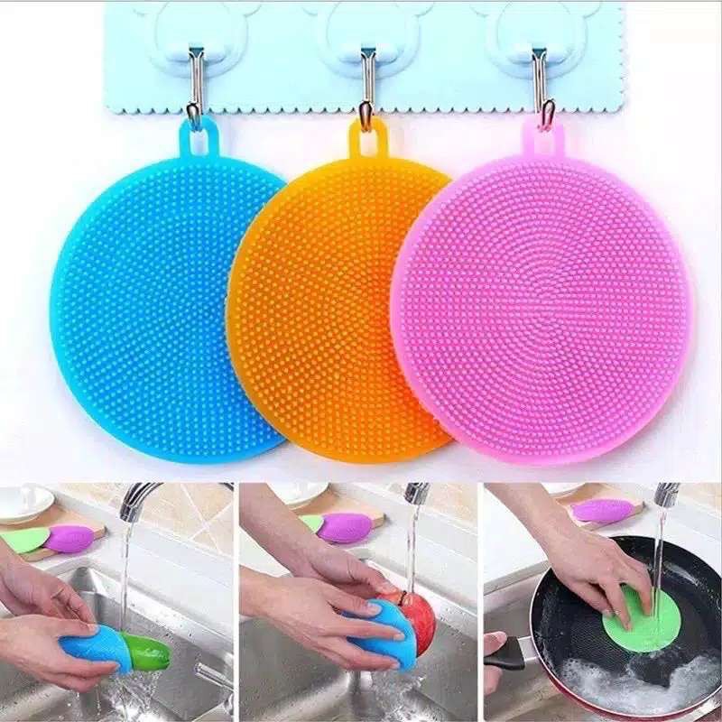 Spons Cuci Piring Silikon Anti Bakteri - Sponge Spon Cuci Piring Silicone