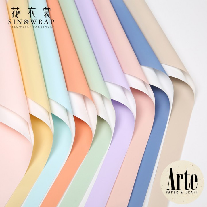 

RB 20 Lembar Pita Dual Tone Putih Kertas Buket Korea Bunga Flower Wrapping Paper Kado Pembungkus