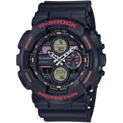 JAM TANGAN CASIO GSHOCK GA-140 DUALTIME ANALOG DIGITAL BOX FULLSET