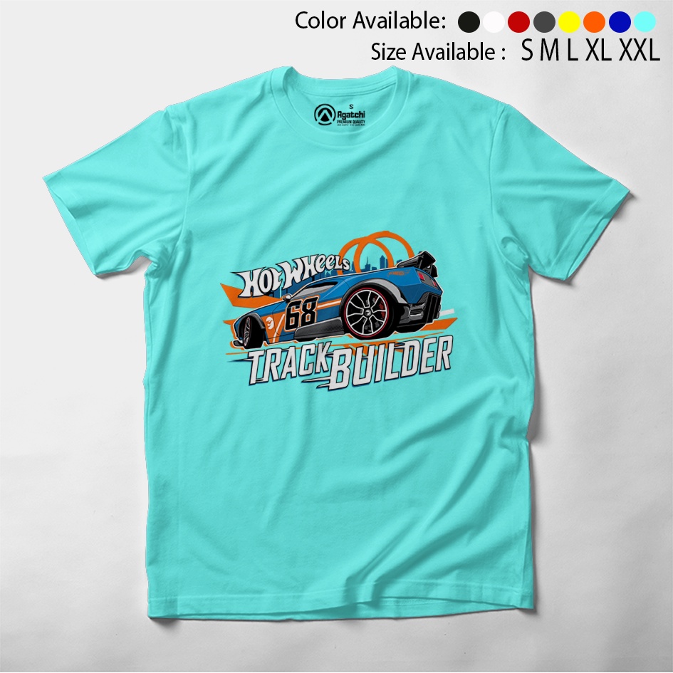 Kaos Atasan Anak Laki Laki Hotwheels Track Builder