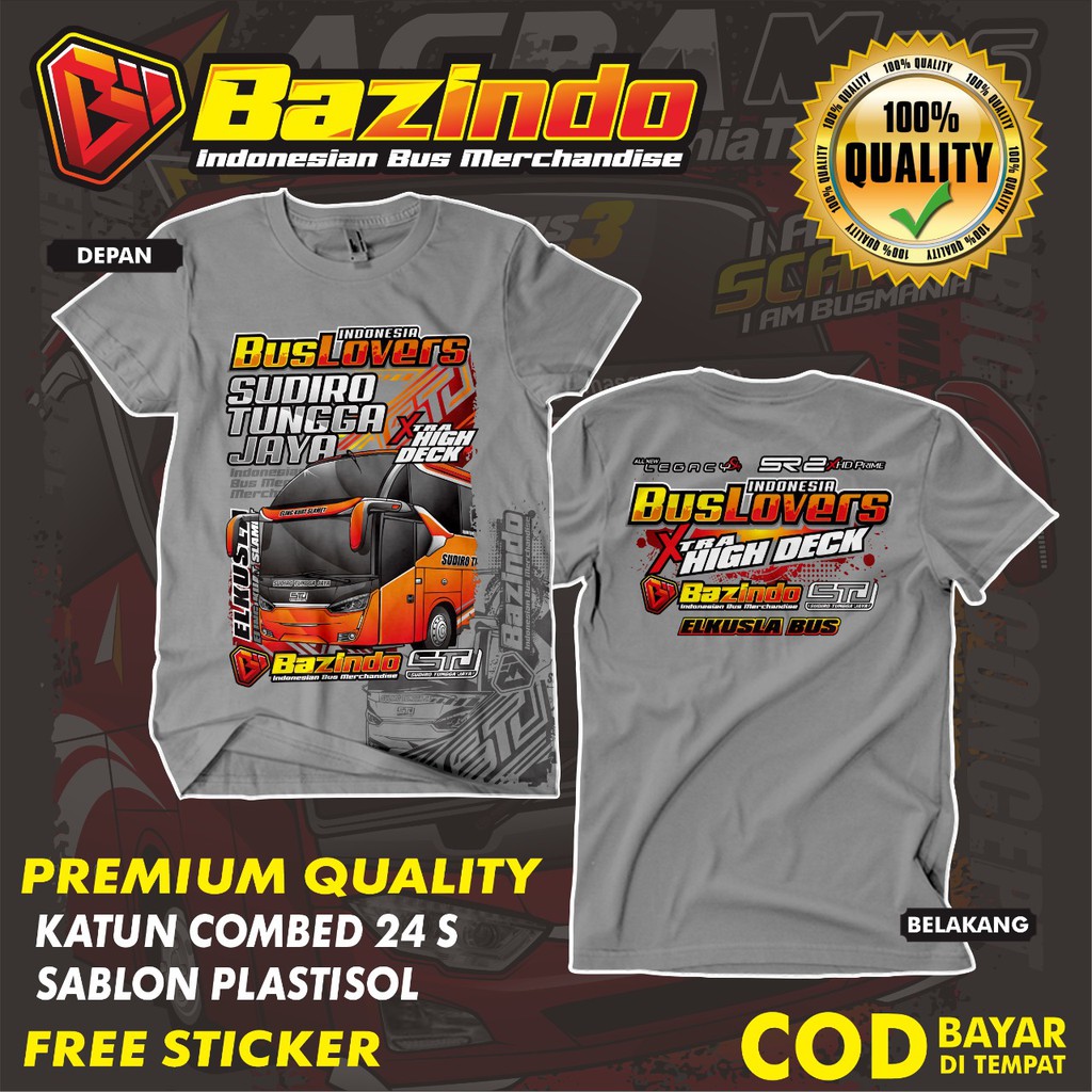Kaos Bismania  STJ Baju Bis Sudiro Kaos Bis Scania Ori Bazindo