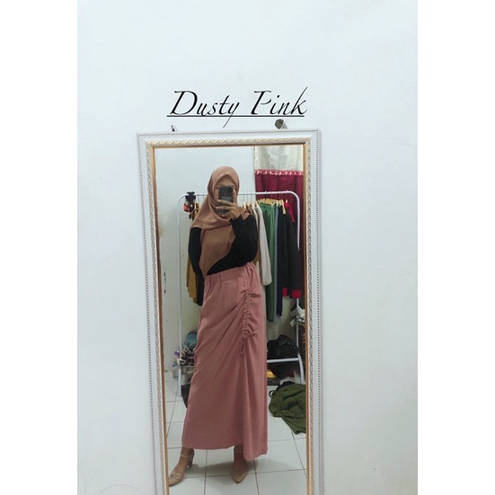 Rok Serut Crinkle Airflow Rok Serut wanita bahan crinkle Rok kekinian