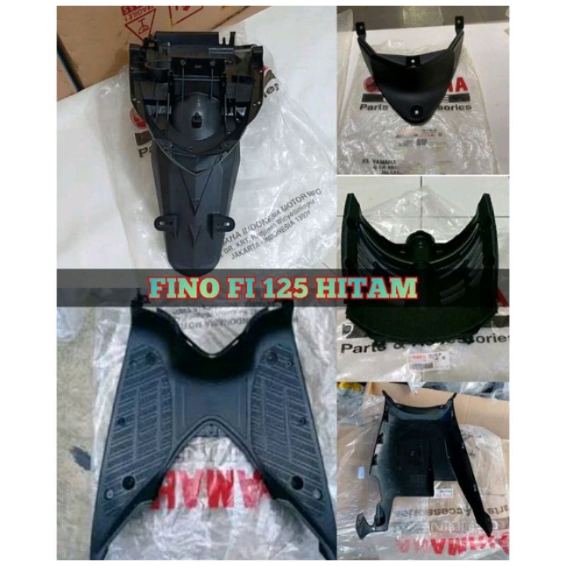 COVER FULL BODY KASAR YAMAHA  FINO FI 125 HITAM  PART ORIGINAL YAMAHA