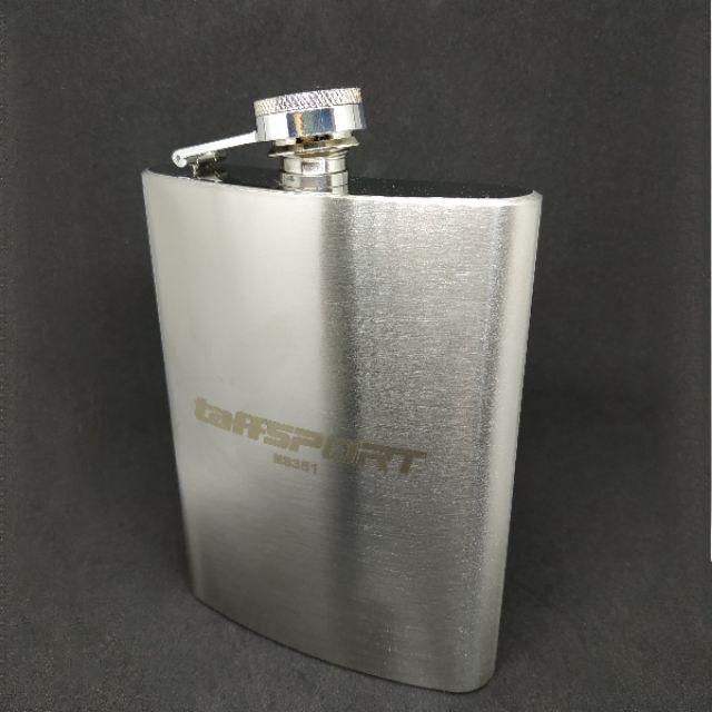 Botol Minum Wine Bir Flask Hip Square Shape Stainless Steel 8oz