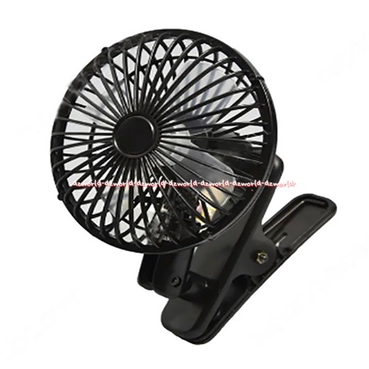 Hebe Clip Car Cooling Fan Kipas Angin Mobil Model Klip Mobile Fan dengan Colokan Mobil Lighter Hitam Hebbe