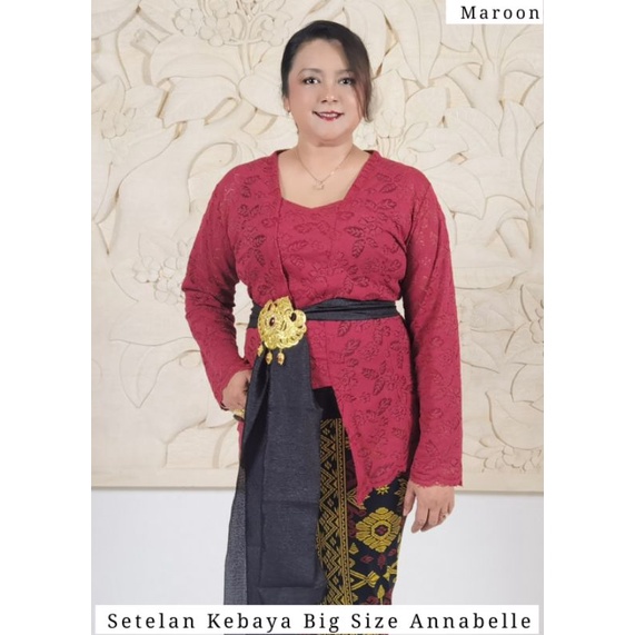 Setelan Kebaya Kutubaru Lengan Panjang Big Size Annabelle