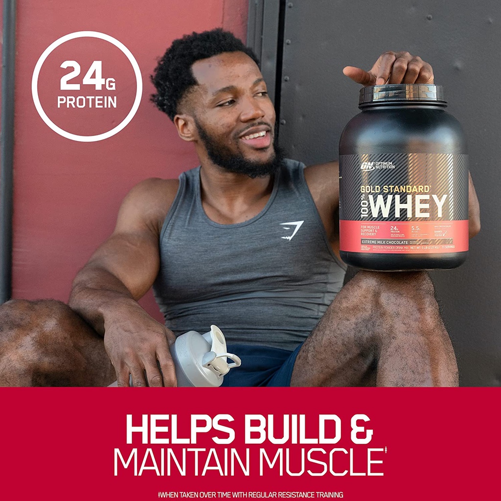 ON Whey Gold Standard 5 Lbs Optimum Nutrition 5.5 Lbs