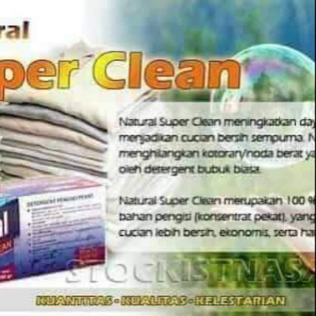 

Natural super clean 250gr