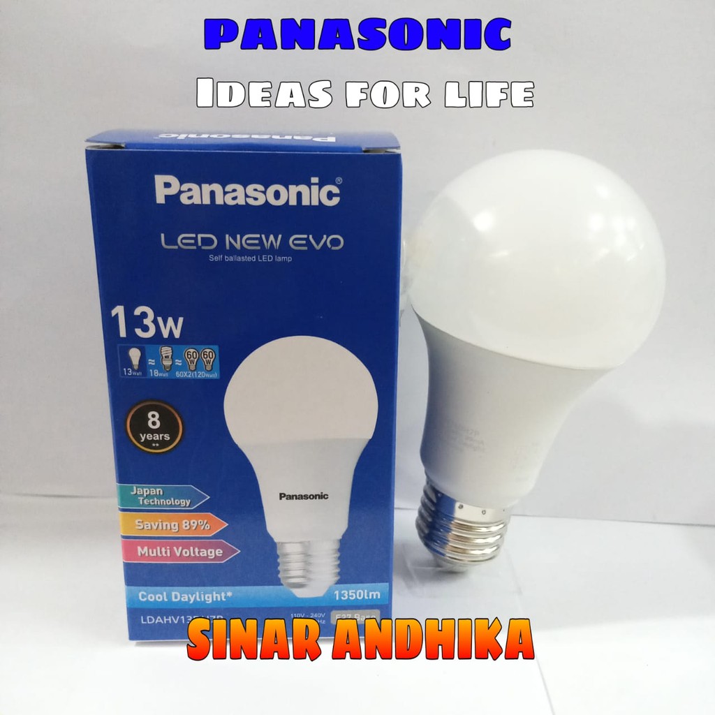 LAMPU LED BULB PANASONIC 13 WATT