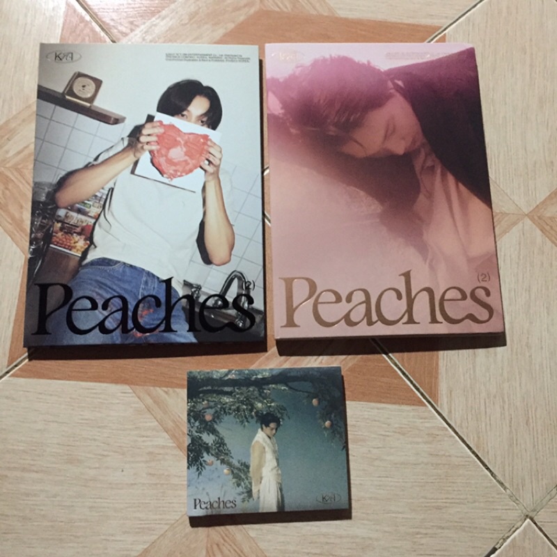 ready stok - kisses peaches album pb photobook digipack folded poster pc photocard kai exo postcard