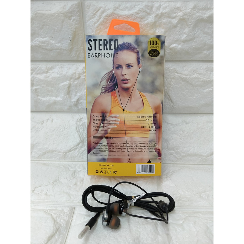 HF HANDSFREE HEADPHONE HEADSET EARPHONE REALME AT-163 AT163 AT 163