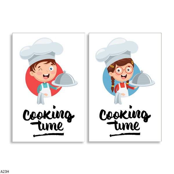 Hiasan Dinding / Wall Decoration 20cm x 30cm Tema Memasak A23H