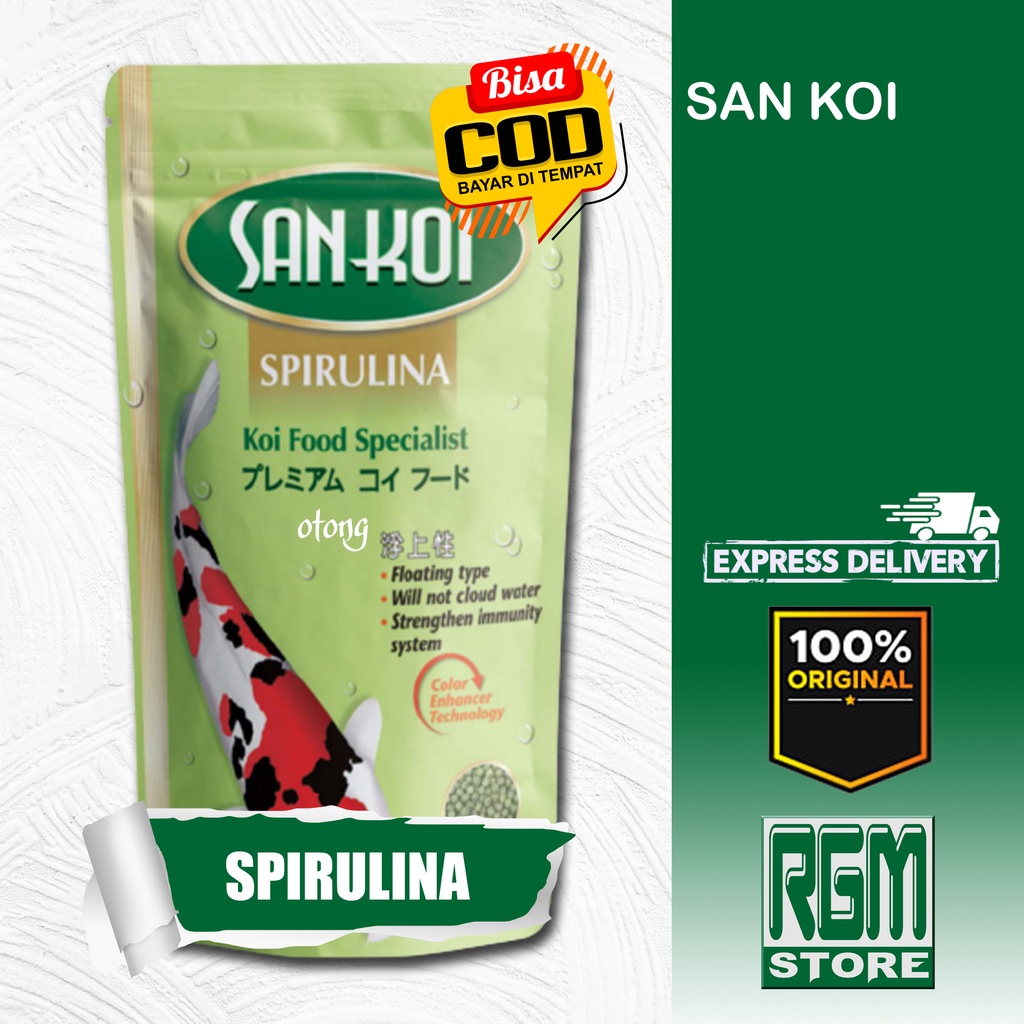 Sankoi San Koi Spirulina Pakan Makanan Ikan Koi 1kg 1 Kg