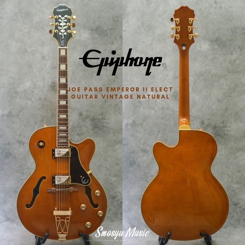 Epiphone Joe Pass Emperor II Electric Guitar Vintage Natural