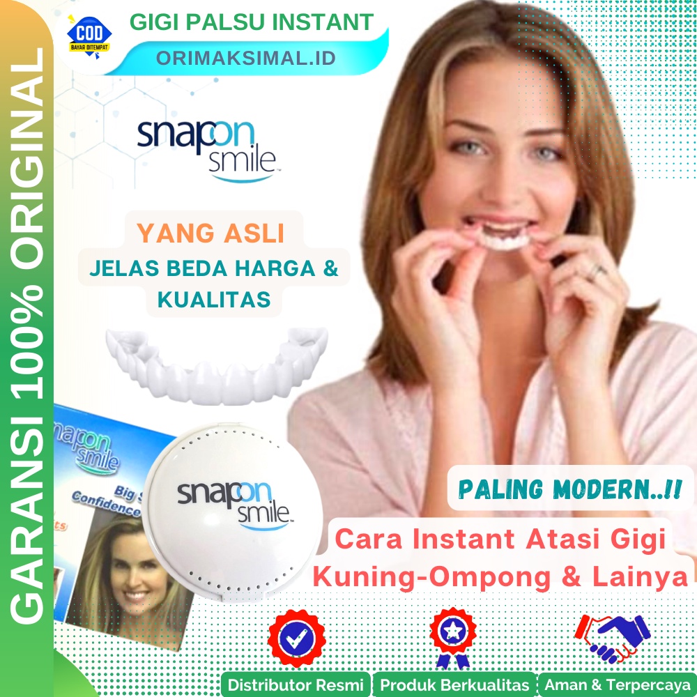 Jual Snap On Smile Gigi Palsu Instan Atas Bawah Alat Pemutih Perapi