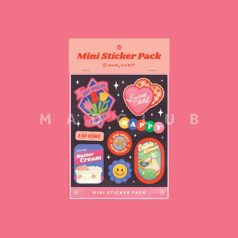 

MAD CLUB Mini Sticker Pack Pink