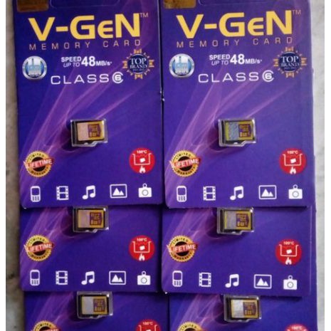 Micro SD MicroSD V-GeN 4GB 8GB 16GB 32GB 64GB Turbo Series Class 6 | Vgen Memory Card HP Original