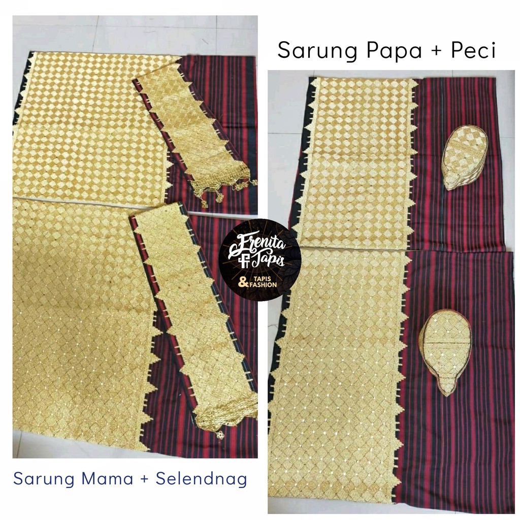 [BISA COD] Tapis Jungsarat Mama Papa + peci Kain dasar Hitam