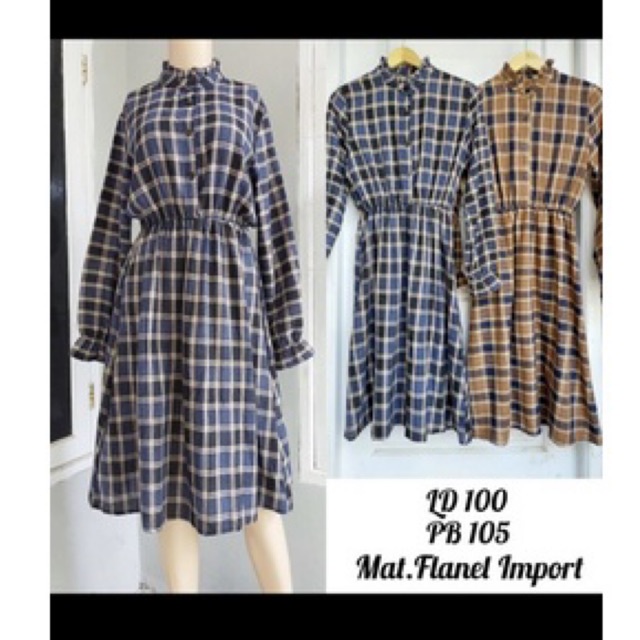 tunik flanel import