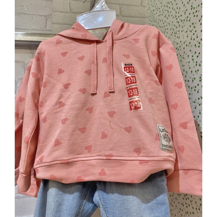 Sweater Hoodie anak/balita perempuan Lee cooper (6bulan-3th)