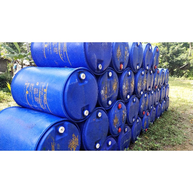 Tong sampah / Drum  / Tandon air 220 Liter bekas gula cair AMAN