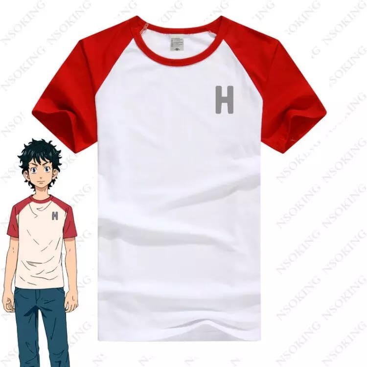 KAOS ANIME TOKYO REVENGERS TOKYO MANJI GANG TAKEMICHI HANAGAKI COSPLAY ANIME NEW RELEASE