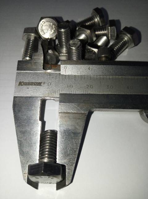 Baut hex M8 X 20 (2cm)stainless 304 THE A2-70