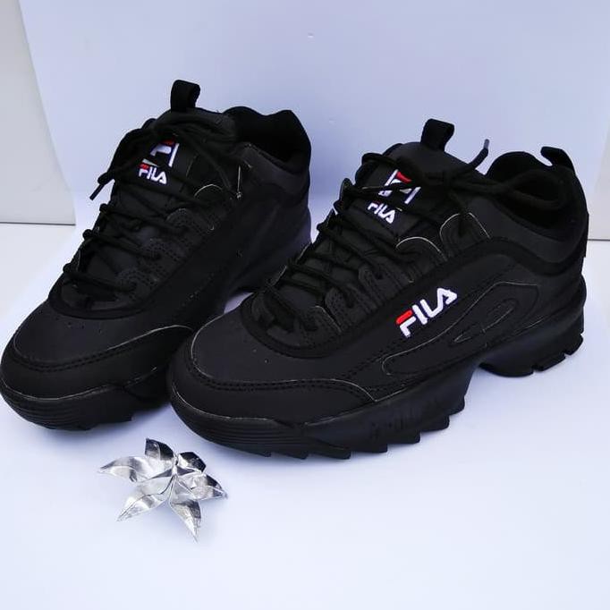 full black fila shoes