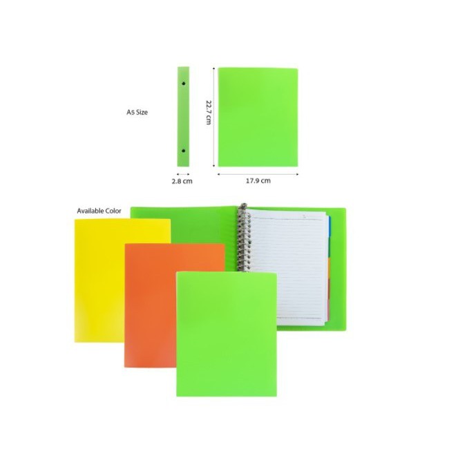

JOYKO Binder Note A5 - TSFL - M504 - Warna Warni [ PER PCS ]